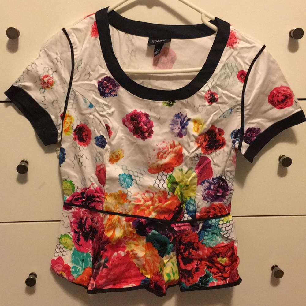 Prabal Gurung for Target flower peplum top Sz 4